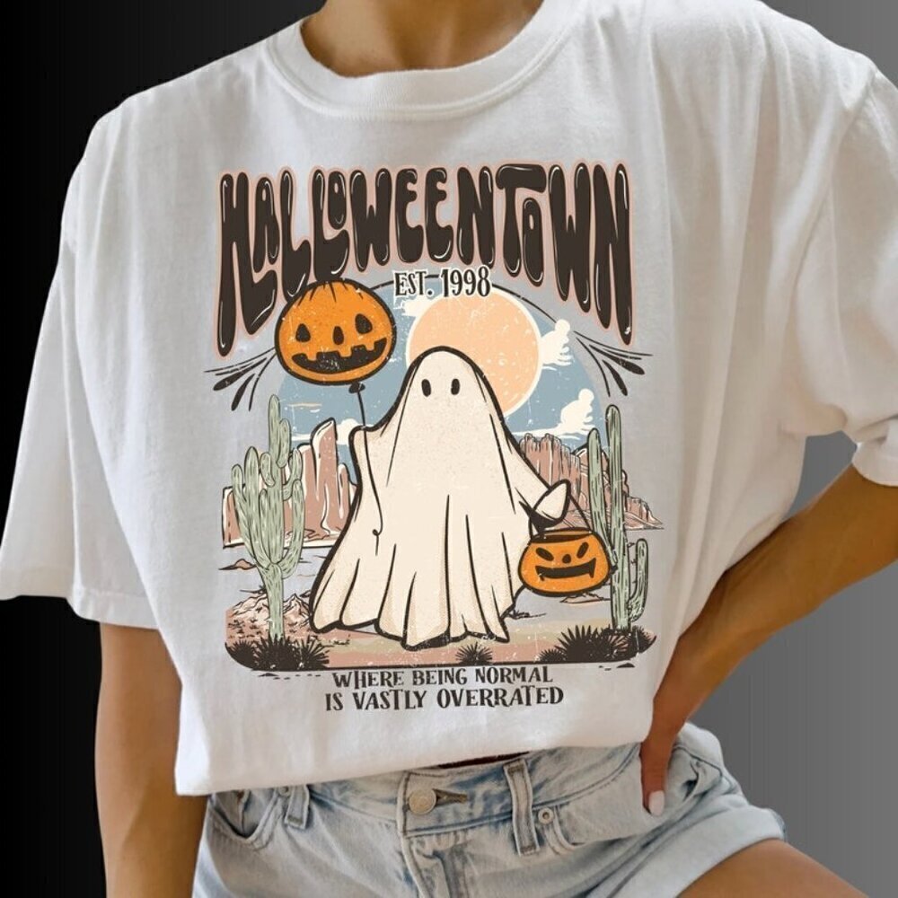 Halloween Est 1998 Spooky Season Cute Ghost T-Shirt